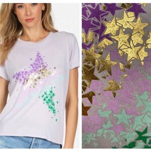 NEW LAUREN MOSHI STAR CONFETTI TEE